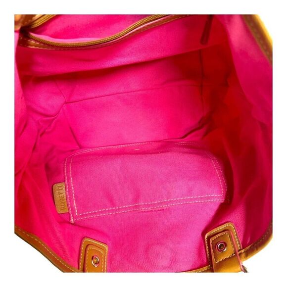 Rosetti Patchwork Tote Bag Floral & Geometric Prints Zipper Purse Shoulder - Picture 3 of 8